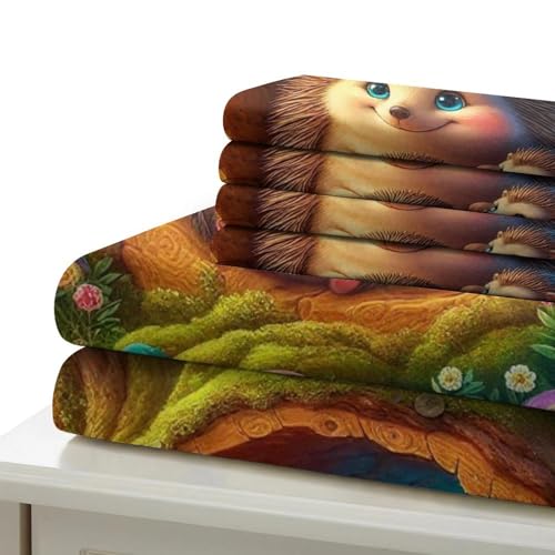 Ensemble de lit hérisson 3D avec fermeture éclair cachée microfibre - 6
