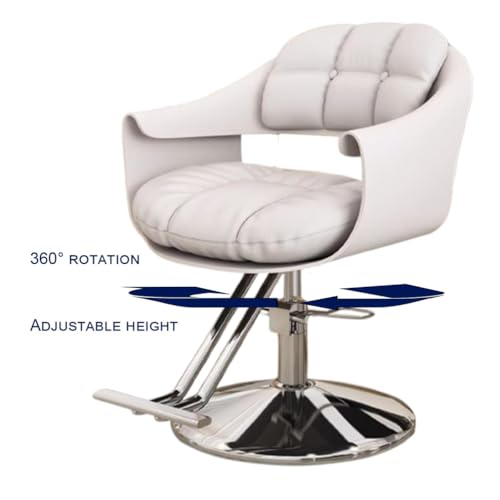 Professioneller hydraulischer Friseurstuhl, höhenverstellbar, um 360 ° drehbar, Salon-Styling-Stuhl für Haarschnitte, Beauty-Spa, Tattoo-Studio, ultimativer Komfort und Haltbarkeit