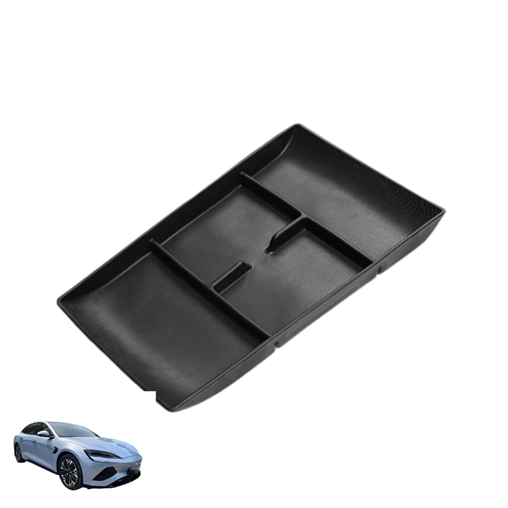 QQJHBAMYN TPE Lower Center Console Organiser Tray, for BYD Sea Lion 2022 2023 2024 Car Centre Floor Consoles Accessory Interior Storage Easy Clean NonSlip