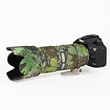 CHASING BIRDS Lentille camouflage imperméable pour NIKON AF S 70 200 mm f2.8 E FL ED VR Housse de protection imperméable (camouflage feuille verte, avec 2.0X TC (TC 20E III))