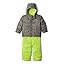 City Grey Dots Cape Print/Bright Chartreuse
