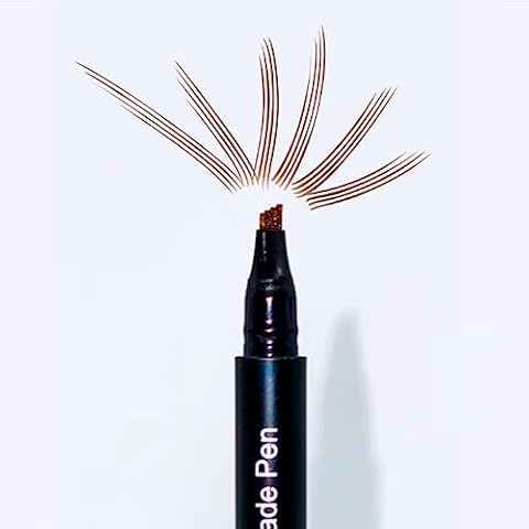 Eyebrow Pen - Microblading Eyebrow Pen for Detailed and Define Brows - Eyebrow Microblading Pen Waterproof for a Long-lasting Polished Brow - Eye Brow (Mocha) Cover