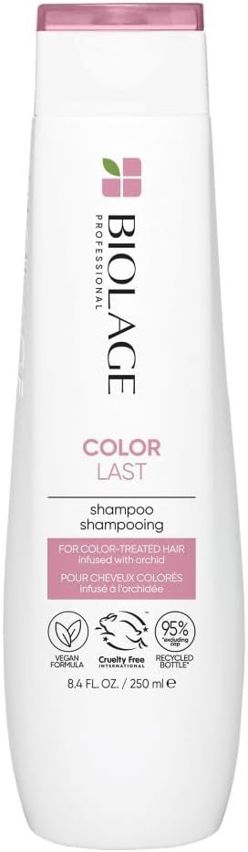 Biolage Professional Color Last Shampoo for Coloured Hair, Infused With Orchid Flower Extract to Protect Colour Treated Hair, Moisturises and Prevents Colour Fade, 250ml