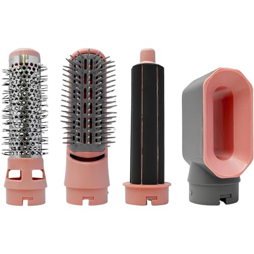 Kit Modelador 5 em 1 com Escova e Secadora Temperatura Ajustável (Rosa)