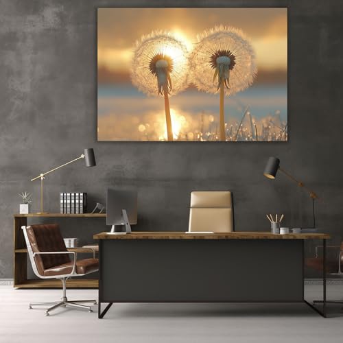 Impression sur toile fleur maison moderne et grand poster 60x90cm