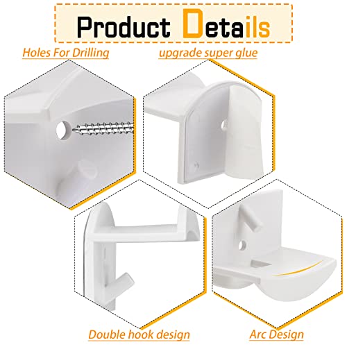 Pipihome Adhesive Hat Hooks For Wall (12-Pack) - Cap Holder Minimalist Hat Rack Organizer, No Dilling, Strong Hold Hat Hangers, Sticking Them Up Or Places To Drill For A Fixture (White) #TOP2