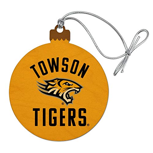GRAPHICS & MORE Towson University Tigers Wood Christmas Tree Holiday Ornament
