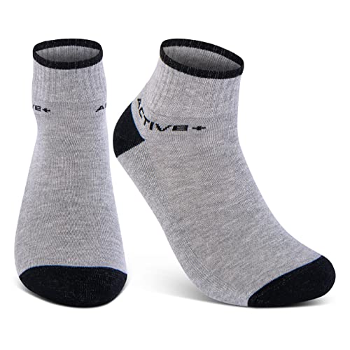 6 of 12 Paar Sneaker Sokken Heren & Dames Sportsokken Badstof Zool Katoen - Afbeelding 4