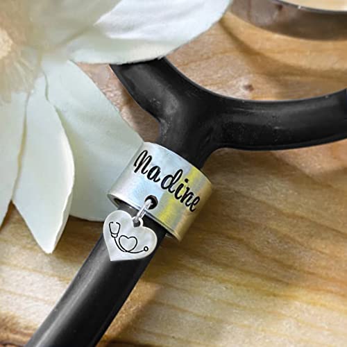 Nurse Accessories For Work - Personalized Stethoscope Name Tag&Stethoscope Case, Wrap Stethoscope Charms Gifts For Rn, Medical Assistant, Doctor #TOP1