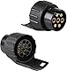Anhänger-Adapter 7 auf 13 Pins, 12 V, elektrischer Konverter für Anhänger/Wohnmobil/Anhängerkupplung, Auto/Wagen