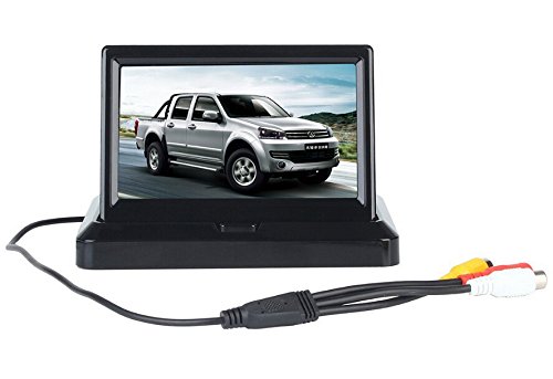 BW 5.0" Foldable Digital HD 800 * 480 TFT LCD Car Rear View Backup Monitor for Car Reversing Camera, Car Rearview Camara,CCTV Camera DVD - Image 4