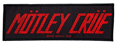 Motley Crue Parche con logotipo tejido y licencia.