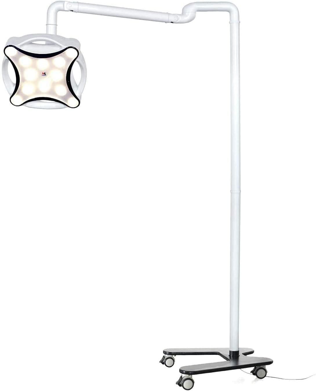 EustomA 30W LED Shadowless Light Mobile Type Portable Auxiliary Floor Lamp LED Cold Lamp with 12PCS High Power Light Sources