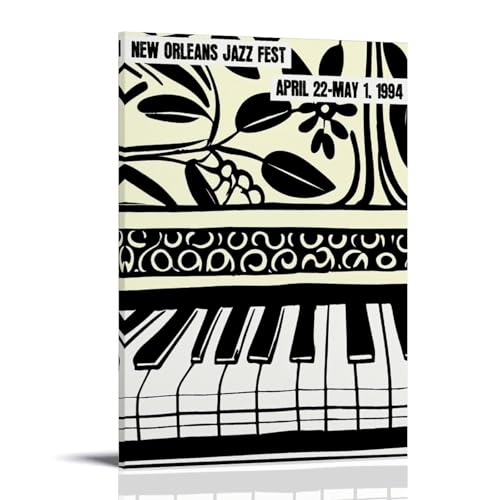 FNWNJNG Nueva York Jazz Festival Póster Pintura Decorativa Lienzo Arte de Pared Salón Póster Dormitorio Pintura, Arte de Pared Impresión de Imagen Moderna Decoración de Habitación Familiar 20 x 30