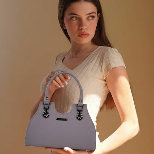 Image of LX LEKHX Small Women's Handbag with Detachable Sling Strap - Stylish PU Leather Shoulder Bag for Girls & Ladies | Trendy Mini Crossbody Purse for Office, Travel & Daily Use (English)