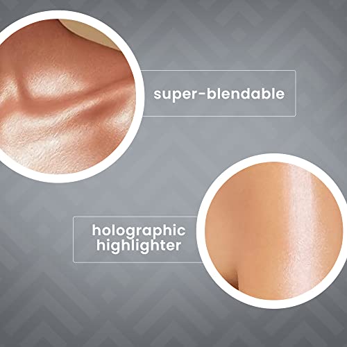 Ccolor Cosmetics - Holographic Face Highlighter, Cream Lavender Highlighter Makeup Stick, Highly Pigmented Face Highlighter, Blendable Shimmering Highlight, Prismatic Glow, Cruelty & Paraben-Free #TOP4