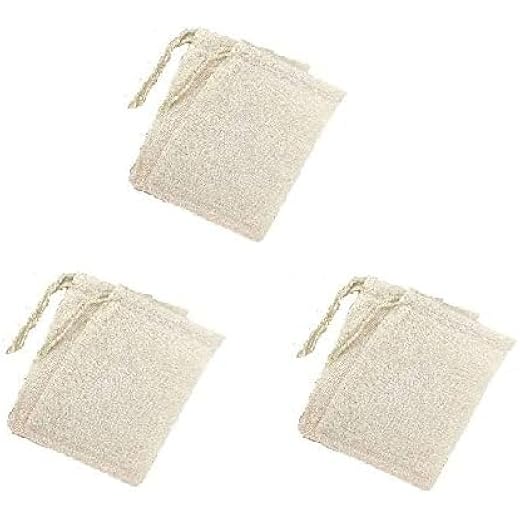 WUD Unbleached Muslin Cloth Empty Tea Bags 3x4inch Reusable for Loose Leaf Tea, Coffee Brew Bags