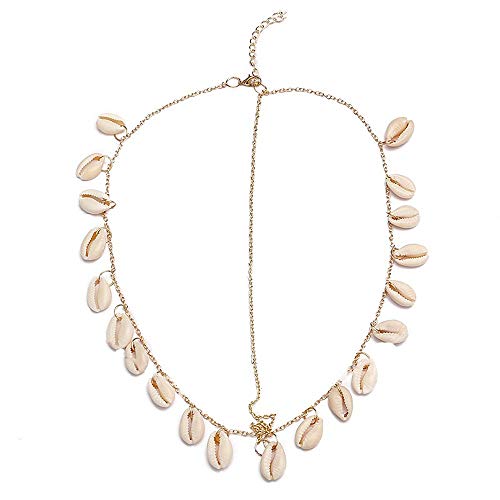 YRY Women Bohemian Alloy Shell Head Chain Headbands Wedding Headpiece Hair Jewelry Accessories for Bridal and Girl Hair