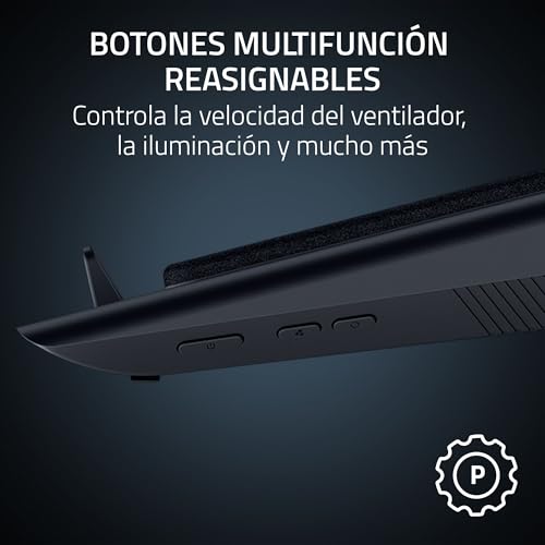 Razer Laptop Cooling Pad - Soporte de refrigeración Inteligente para portátiles de 14" a 18" Pulgadas - Cámara de presión hermética (Curvas de Ventilador Personalizadas, concentrador USB-A) Negro - imagen 9