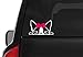 Peeking Boston Terrier Girl (A24) Pink Bow Vinyl Decal Sticker Car Laptop Window