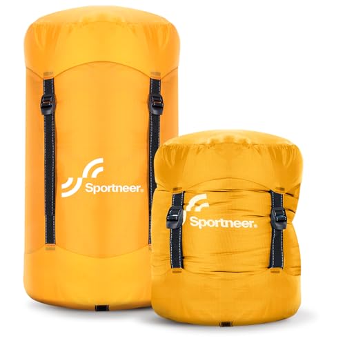 Sportneer Kompressionssack 13L/20L/40L/50L, Wasserfester & Ultraleichter Kompressionssack für...