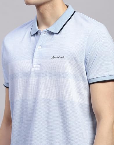 Image of Monte Carlo Mens Solid Polo Neck Half Sleeve Regular Fit Lower Set (224065854)
