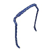 Vista 39 de Zazzy Bandz - Pelo grueso y rizado - Diadema mediana - Estampado envuelto a mano (original, negro y dorado azteca)