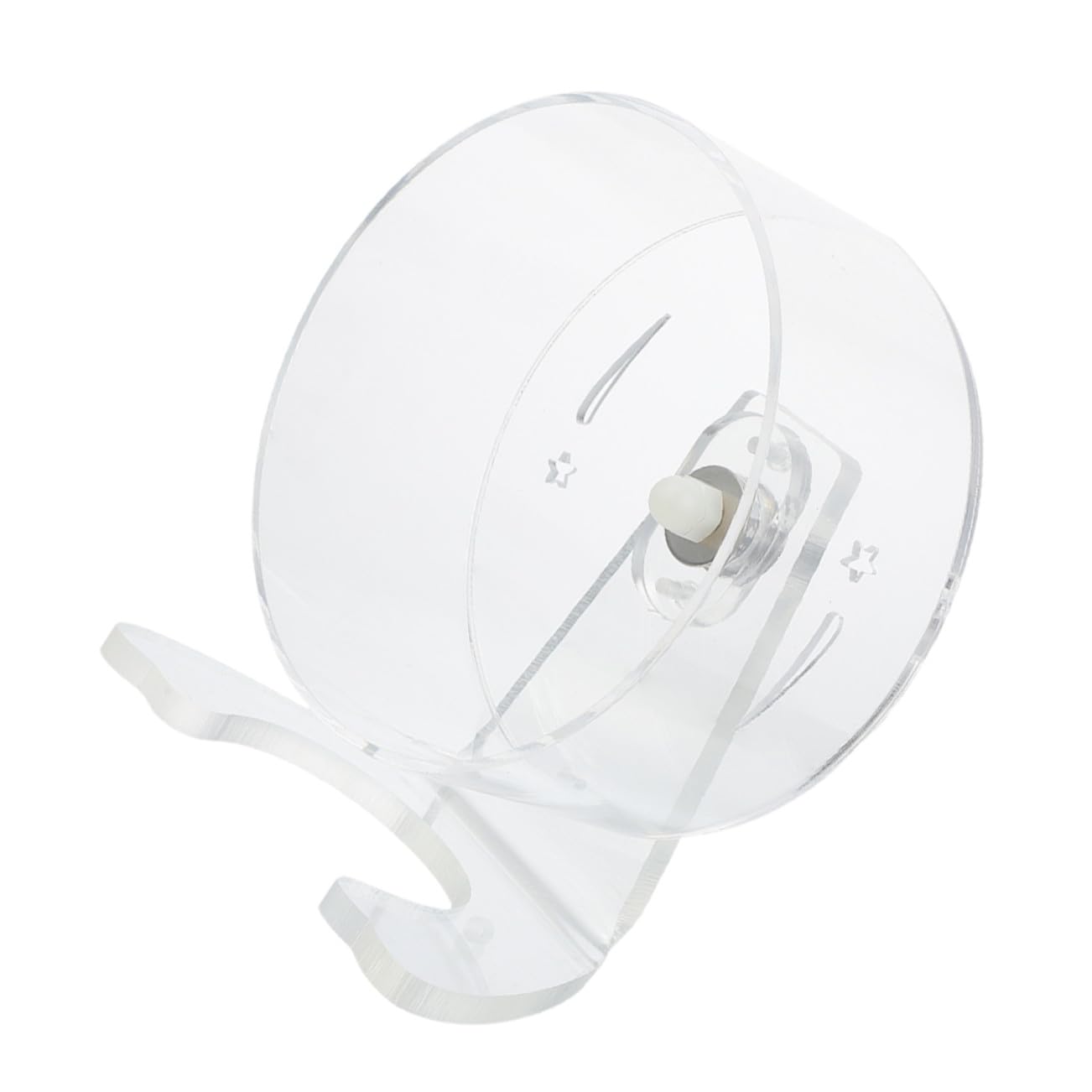 Levemolo Rueda Silenciosa para Hámster Pequeña Diseño Transparente y Soporte Rueda de Ejercicio para Mascotas Pequeñas Compatible con Jaulas Superficie Cómoda y Resistente para Gerbils y