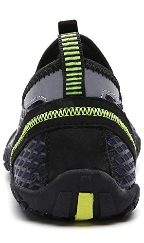 Ubfen Water Shoes Mens Womens Swimming Shoes Aqua Shoes Beach Sports Quick Dry Barefoot For Boating Fishing Diving Surfing With Drainage Driving Yoga 13 Women / 11 Men D Blue White #TOP7