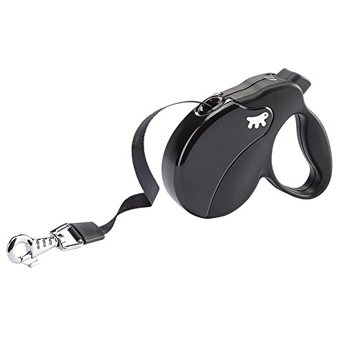 Ferplast Amigo Mini Fita, Guia Retrátil para Cães, Preto Ferplast para Cães, Mini, Preto