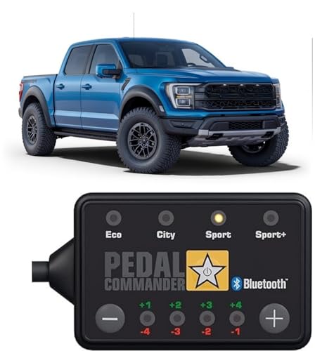 PEDAL COMMANDER Throttle Response Controller Compatible with Ford F150 Raptor 2011-2025, Plug-and-Play, 4 Modes 36 Sensitivity Levels, App Control Anti-Theft, Raptor Accessories Performance Parts