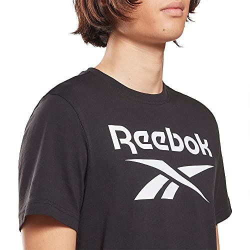 Image of Reebok Men's Ri Big Logo Tee T-Shirt (Hd4222-M, Black, M)