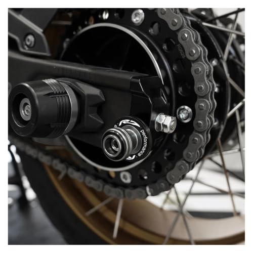 Tornillos M6 de basculante con diseño Black-R1 que facilita elevar la moto 4