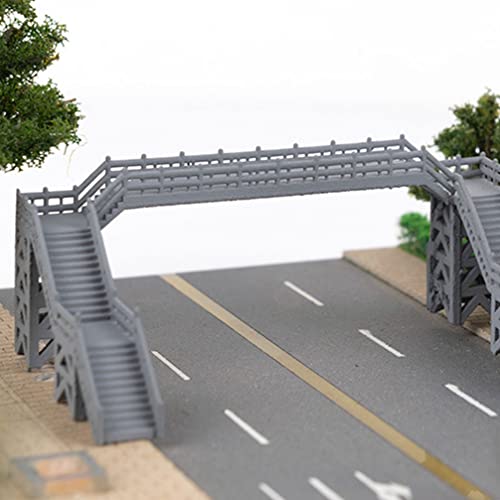 Ganazono Home Decor N Scale Buildings Railway Scenery Overhead Footbridge Plastic Footbridge Model Diy Sand Table Decor Photo Prop Construction Building N Scale Track Decoraciones Para Salas De Casa #TOP2