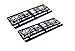 OptimumParts24 - 2 soportes para matrícula KHP_4, negro mate, con fijación sin...