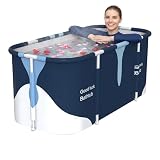 Foldable Badewanne, 55" Eisbadewanne Portable Badewanne für Erwachsene