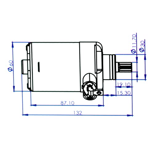 Motor de arranque duradero Glixal para GY6 125cc 150cc 180cc 200cc con cable miniatura 5