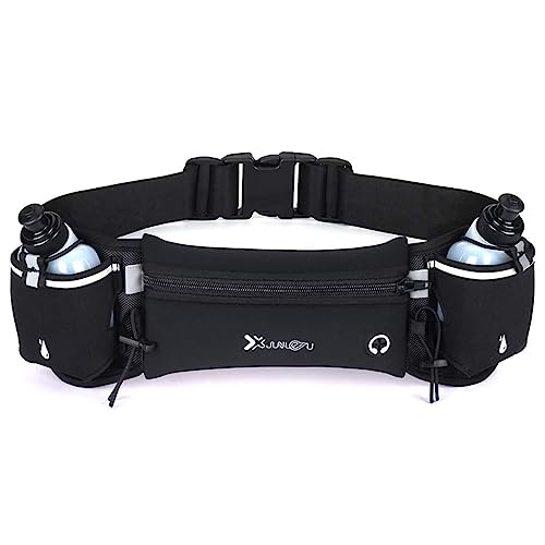 Cinto de Hidratação Lorben Corrida Ciclismo com 2 Garrafas d´água Esportes GT6243 (PRETO)