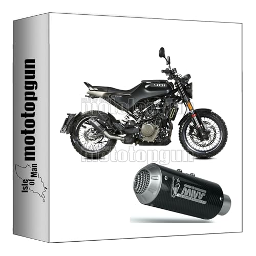 Pot d'echappement racing Mivv MK3 carbone : fini la surchauffe sur la Vitpilen 401