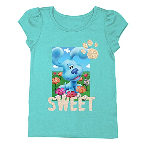 Nickelodeon Blue's Clues & You Sweet Toddler Girl Short Sleeve Tee-Blue, Josh, Magenta