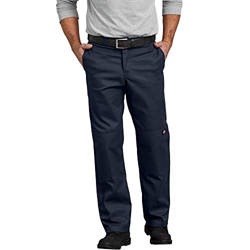 Dickies Flex Regular Fit Double Knee Work Pants, Dark Navy, 44 30 by Dickies - Used condition - US$23.20