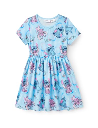 Image of Disney Minnie Mouse Princess Frozen Elsa Stitch Girls Dress Sleeveless & Short Sleeve Casual Summer Clothes Baby to Toddler