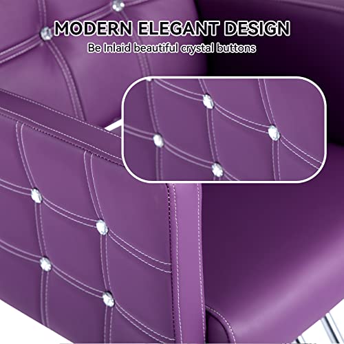Dangvivi Barber Chair Salon Chair For Hair Stylist, Purple Adjustable Hydraulic Hair Salon Chair, 360 Degree Swivel With Hydraulic Pump, All-Purpose Shampoo Chair Tattoo Chair, Beauty Salon Equipment #TOP3