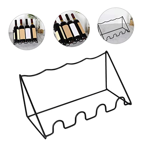 Soporte de vino STOBAZA para 3 botellas de hierro miniatura 5