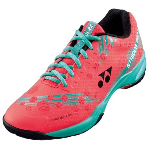 YONEX Men's Power Cushion Strider Beat Badminton, Bright Red, 10