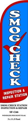Smog Check (Inspection & Repair) Swooper Feather Flags Banner Sign