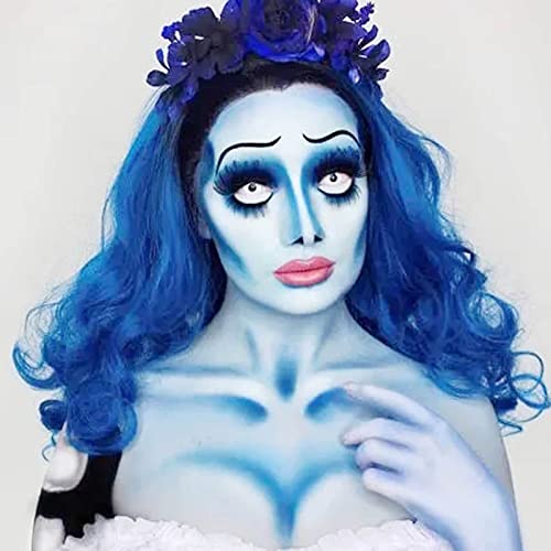 image for MEICOLY Light Blue Face Body Paint,Pale Baby Blue Face Paint Sadness f