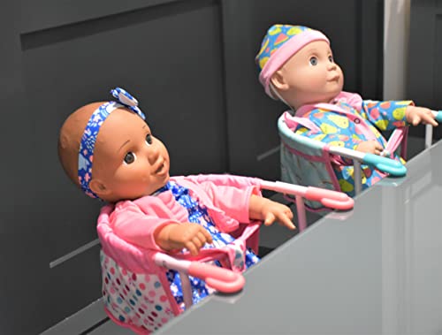 Kookamunga Kids Baby Doll High Chair - Clips Onto Tables - Doll High Chair For 18 Inch Dolls - Hook On Doll Chair For Table - Portable Feeding Chair For Dolls - Pink Unicorn #TOP5