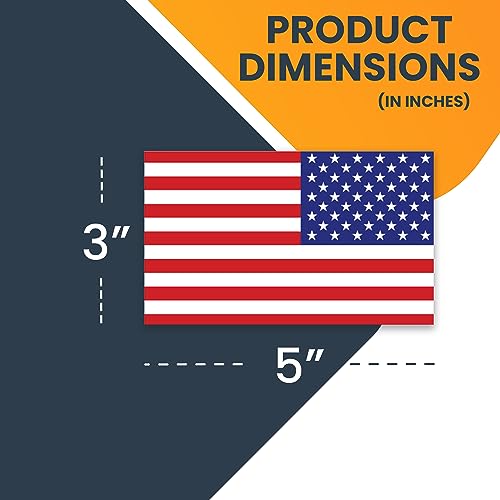 Image of Magnet Me Up American Flag and Reversed American Flag Magnet Decals, Opposing 2 Pack, 3x5 Inches, Heavy Duty Automotive Magnet for Car, Truck, SUV or Any Other Magnetic Surface