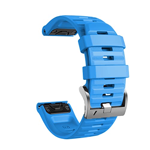 Bracelet en silicone souple de 26 mm pour Garmin Fenix 6X Pro et montre Enduro coloris Agate